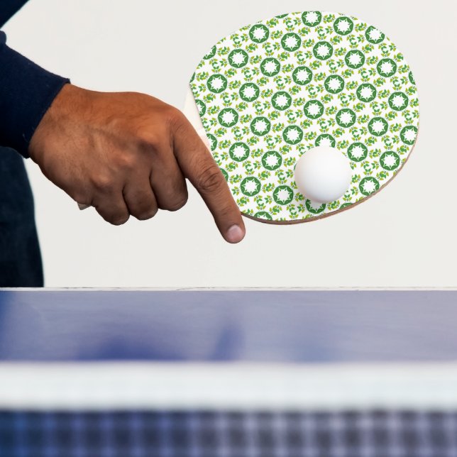 Bladmönster, Mönster av blad, Gröna blad Pingisracket (Insitu)