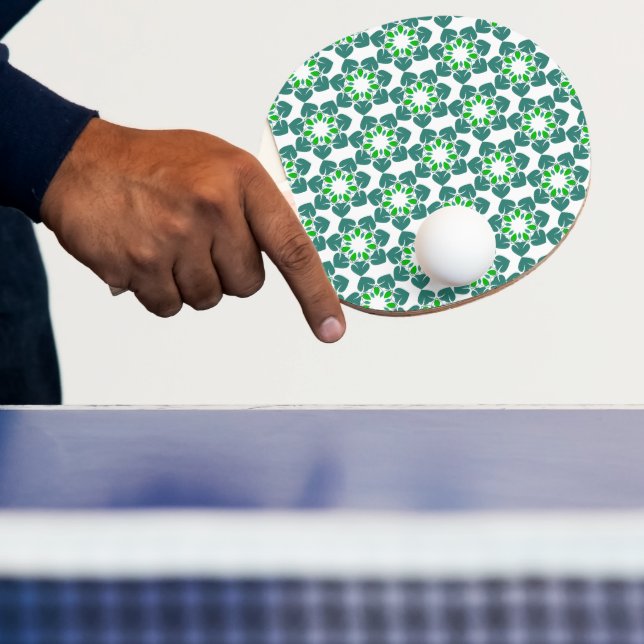 Bladmönster, Mönster av blad, Gröna blad Pingisracket (Insitu)