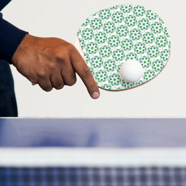 Bladmönster, Mönster av blad, Gröna blad Pingisracket (Insitu)