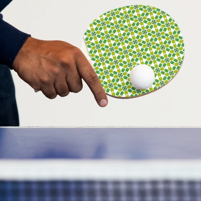 Bladmönster, Mönster av blad, Gröna blad Pingisracket (Insitu)