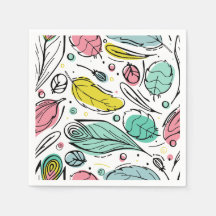 Bladmönster på vit bakgrund för födelsedag