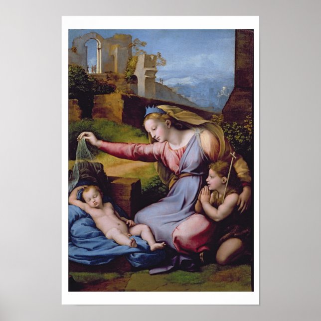 Blådögans madonna eller t:s madonna poster (Framsidan)