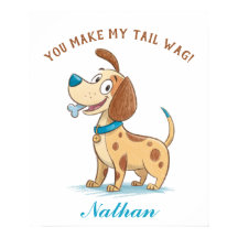 Blådoppade petar, diskettenda hundvalpar, Hund