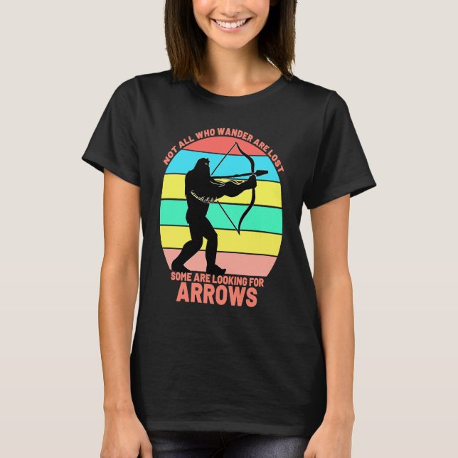 Bladpil, inte all Wander Borttappad Warm Womens Ar T Shirt (Framsida)