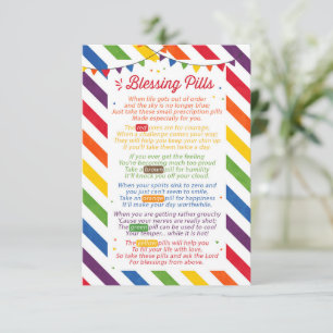 Bladpiller Dikt Lacherapport Gift Card Inbjudningar