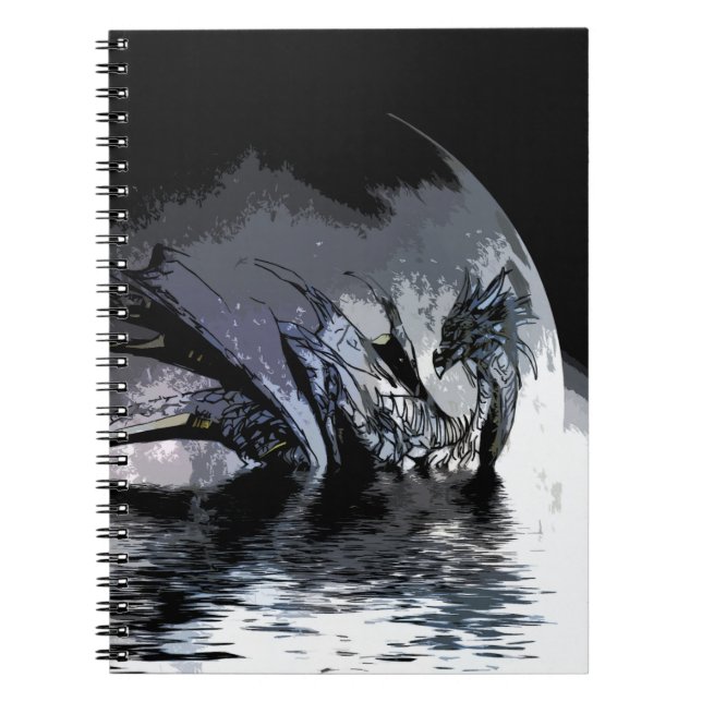 Blådrakmer och Måne   Anteckningsbok (Framsidan)