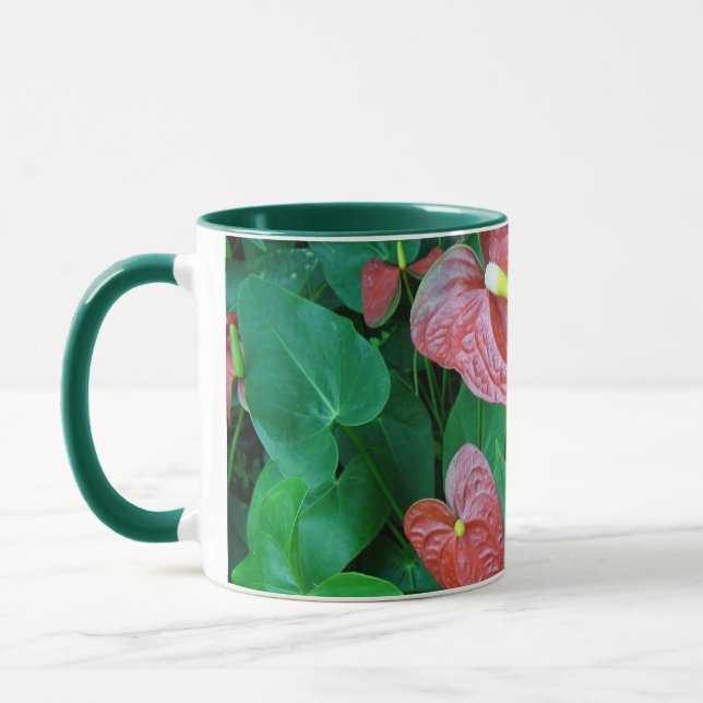 bladrika växter mugg (Vänster)