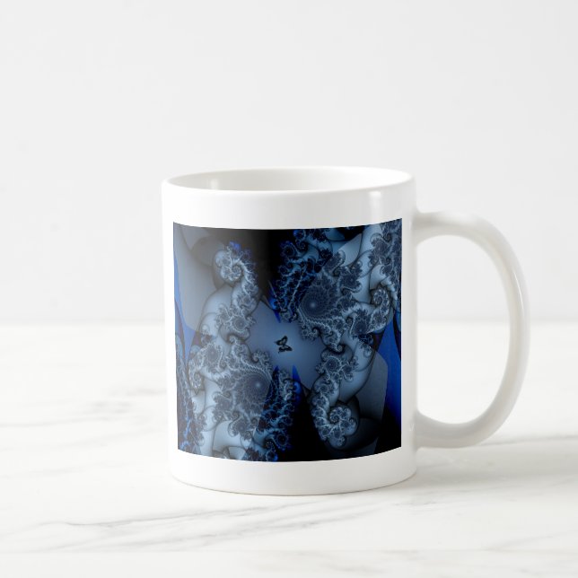 blådrömsfjäril fraktur kaffemugg (Höger)