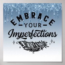 Blådroppad inspirationsoffert för Glitter Poster