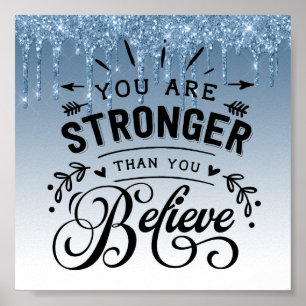 Blådroppad inspirationsoffert för Glitter Poster