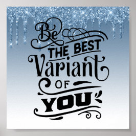 Blådroppad inspirationsoffert för Glitter Poster