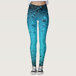 Blådroppar i snyggtens Coola vatten Leggings