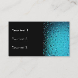 Blådroppar i snyggtens Coola vatten Visitkort