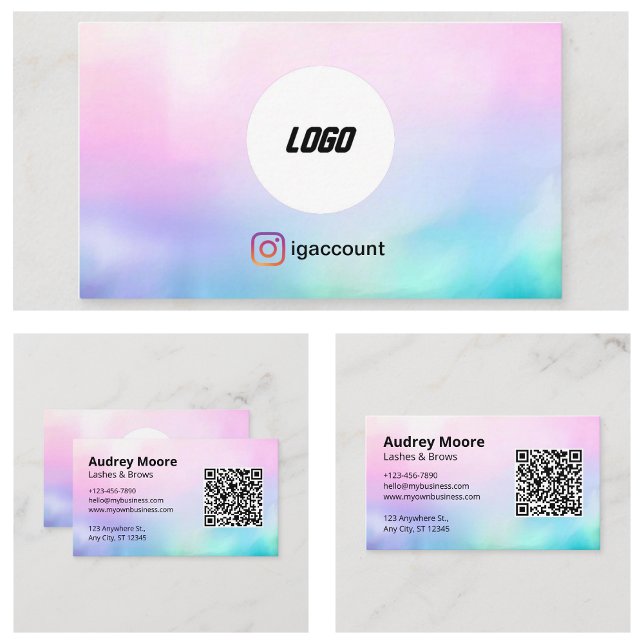 Bladsalon Eyelash Cards-mallar Visitkort (Beauty Salon Eyelash Cards Templates
)