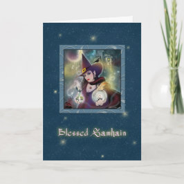Bladsamhain - Gnistran Witch Blue Kort
