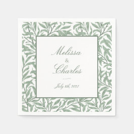 Bladservetter från anpassade bröllop pappersservett