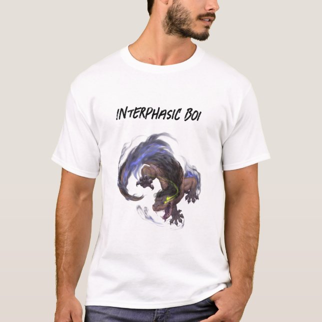 Bladservrar av Janus Black Shuck Interphasic Boi T Shirt (Framsida)