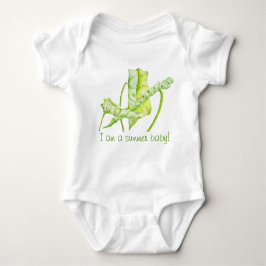 Bladskulpturer på Baby Bodykostym T Shirt