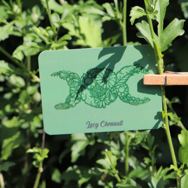 Bladsymbolen Måne i blomman, tredubbel symbol Stämpel (Skapare uppladdad)