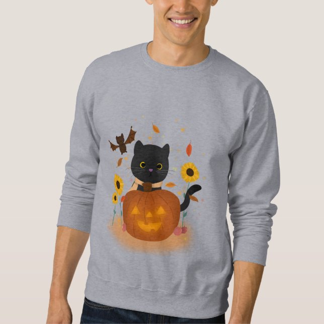 Bladtröja för falldesign lång ärmad tröja (Framsida)