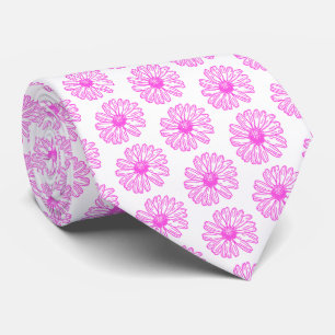 Bladutskrift av ultraRosa Daisy, Hippie-Blommigt Slips
