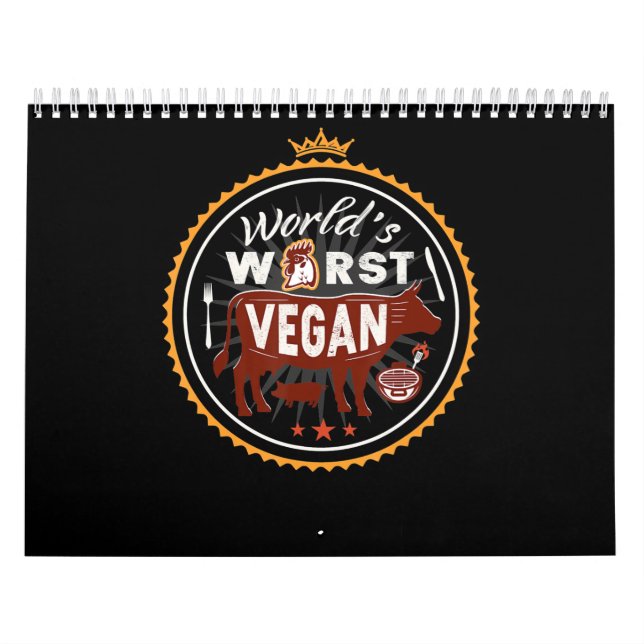 Bladvärldar Worst Vegan Kött BBQ Kalender (Omslag)