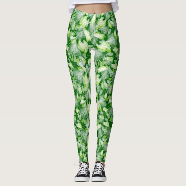 "bladverk" leggings (Framsida)