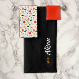 Bladvit grönt av vilda blommor