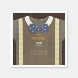 Blådykodräkt för babydusch pappersservett