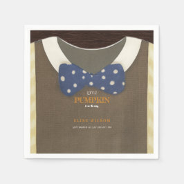 Blådykodräkt för babydusch pappersservett