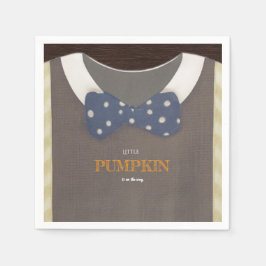 Blådykodräkt för babydusch pappersservett