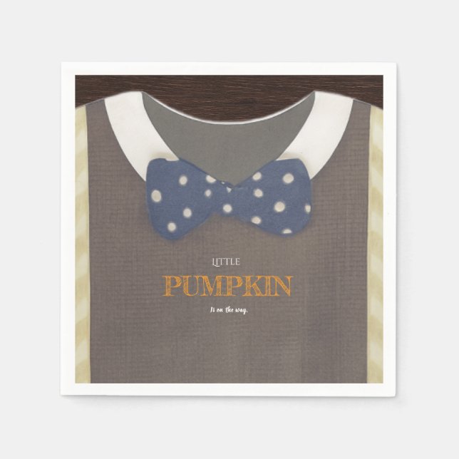 Blådykodräkt för babydusch pappersservett (Framsidan)