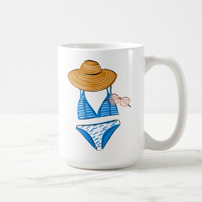 Blådyna upp i Sol - Blåkostymen 2 Kaffemugg (Höger)