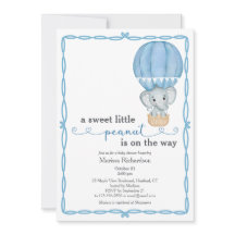 Blåelefant-Pojke-inbjudan