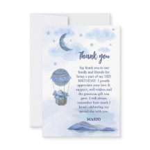 Blåelefantballong, söt födelsedagspenna