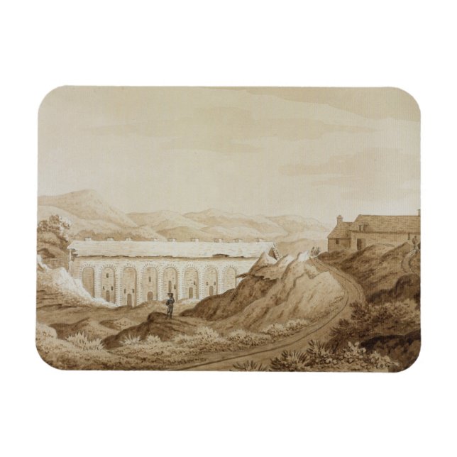 Blaenavon från "An Historical Tour in Monmouthshi" Magnet (Horisontell)
