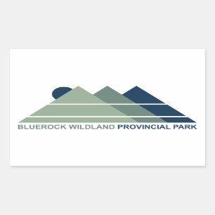 Blåerock Wildlands provinsparkpark Mountain Sol Rektangulärt Klistermärke