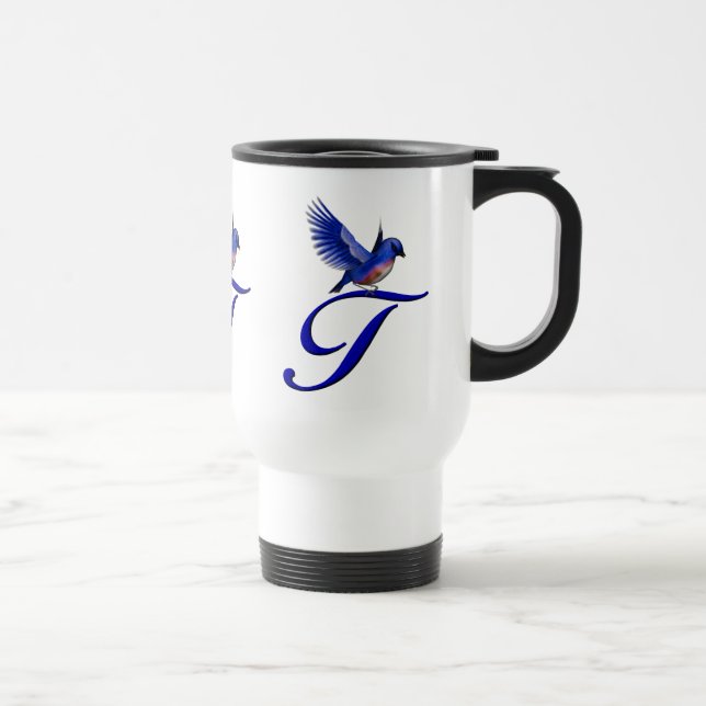 Blåfågel Monogram Initial T Elegant Resemugg (Höger)