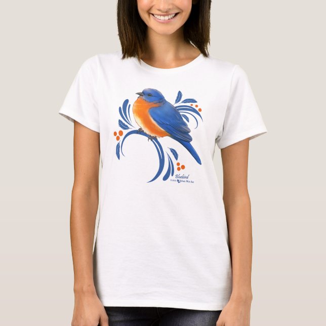 Blåfågel T Shirt (Framsida)