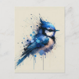 Blåfågel, vykort för postkorsning