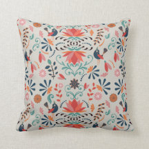 Blåfågelblått blommönster