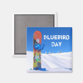 Blåfågeldagen, snattbrädet på Snowy Slope Magnet