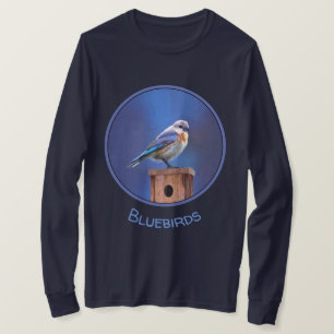 Blåfågelfärg (hondjur) - Originalbild av fåglar T Shirt