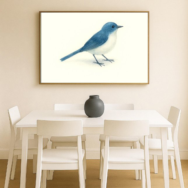 Blåfågelfärgskonst Poster (Skapare uppladdad)