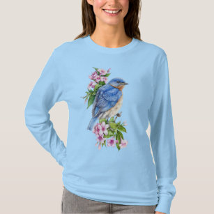 BlåfågelLångärmad T-Shirt