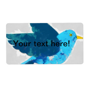 Blåfågelmålning Fraktsedel