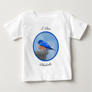 Blåfågelmålning - originalbild av fåglar t shirt