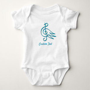 Blåfågelmusik baby bodykosti t shirt