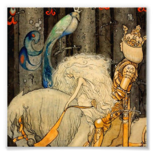 “Blåfågeln” av John Bauer Fototryck