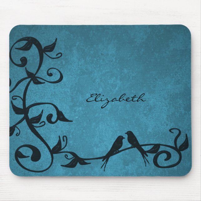Blåfågelns Personlig Mouse Pad Musmatta (Framsidan)